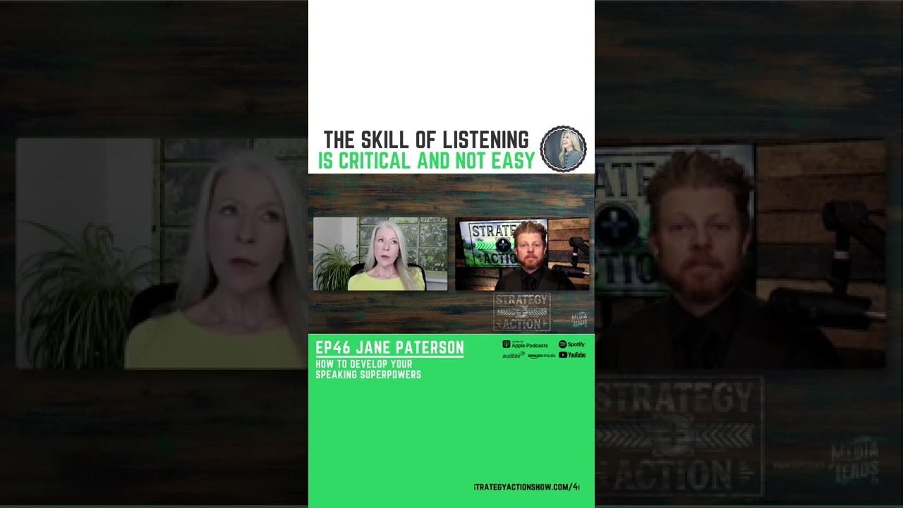 Listening is critical for great communication - Jane Paterson | Strategy + Action