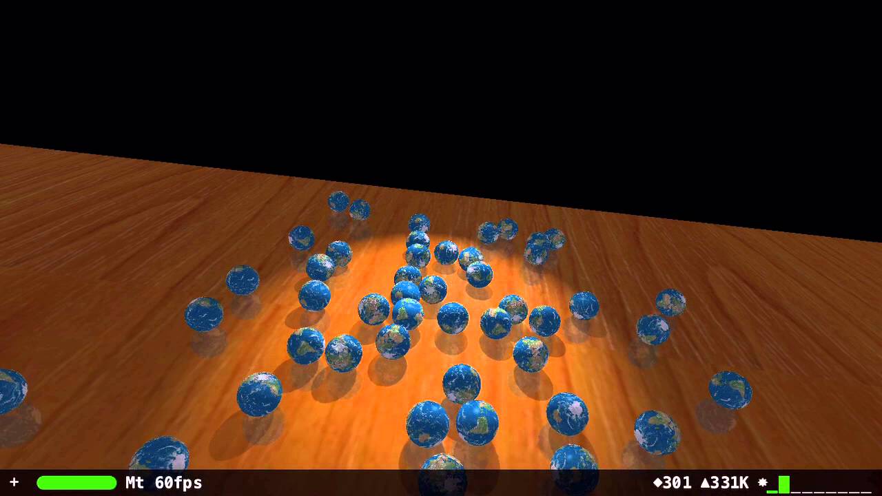 SceneKit blue marble physics with shadows YouTube