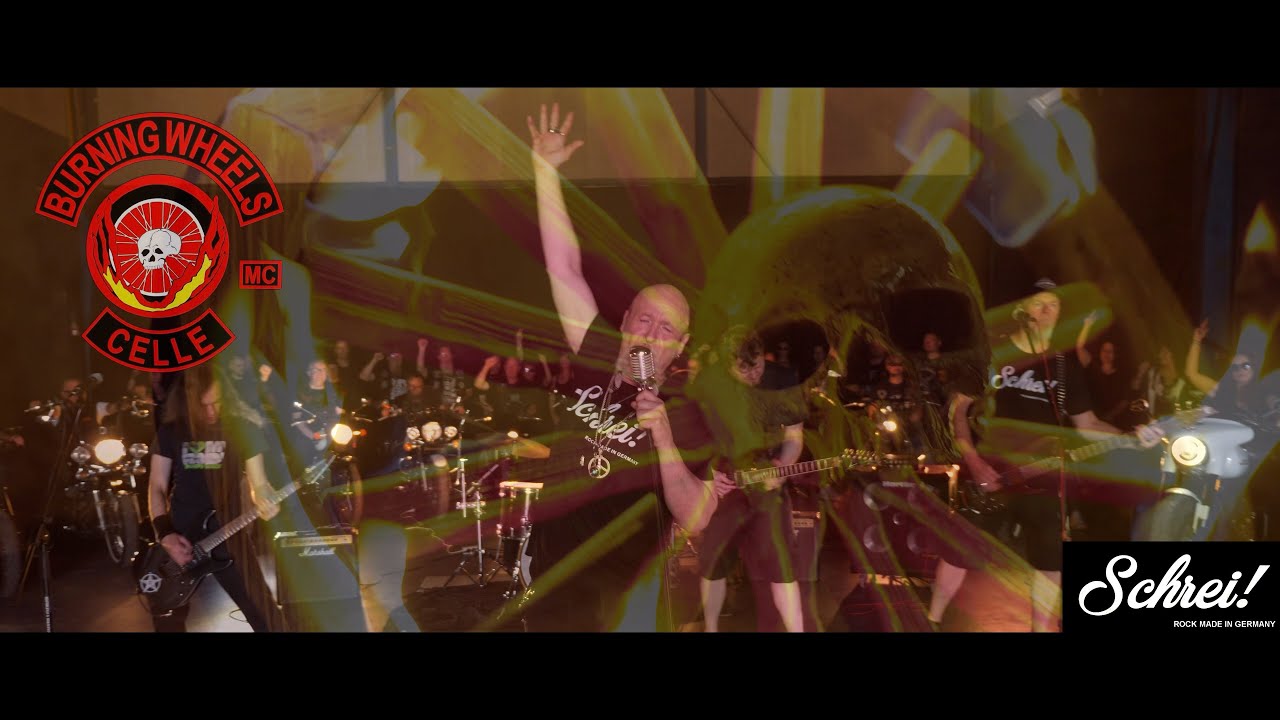 SCHREI! - Burning Wheels (FEUERRAD) feat. Harley Girls Niedersachsen (Offical Music-Video)