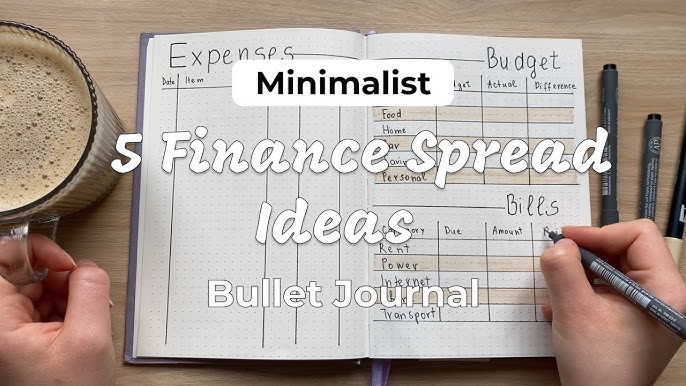 How to Create a Monthly Expense Tracker in a Bullet Journal – Zebra Pen