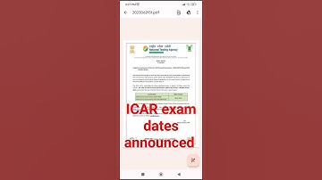 icar AIEEA PG 2023 AICE jrf srf 2023 exam date declared #icar_exam_2023_exam_date #mtech_agri_engg