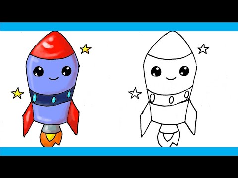 Video: Wie Zeichnet Man Eine Weltraumrakete