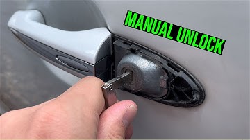 How to manually unlock a Jaguar XJL with the metal key. Use this method when the car is dead.