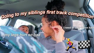 FIRST TIME DRIVING: picking up my sibling from her first track competition!