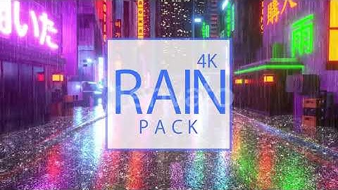 4k Rain Pack | Motion Graphics - Envato elements