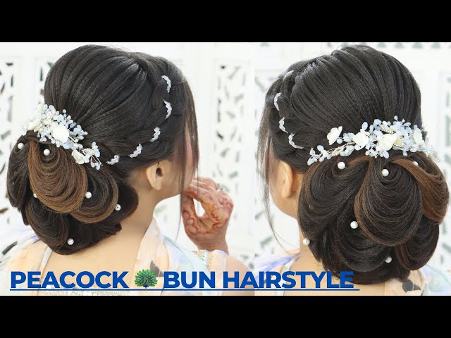 20 Simple Juda Hairstyles for Wedding Sarees and Lehengas | Mother of the  bride hair, Bridal hair buns, Bun hairstyles for long hair