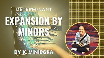 Expansion of Determinants by Minors - K. Viniegra