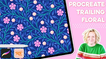Seamless Floral Patterns in Procreate 🌸 | Diamond Method (Trailing Floral Canvas 5)