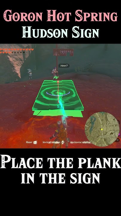 Where To Find A Goron For Hudson How to Solve Goron Hot Spring Hudson Sign | #Zelda Tears of the Kingdom