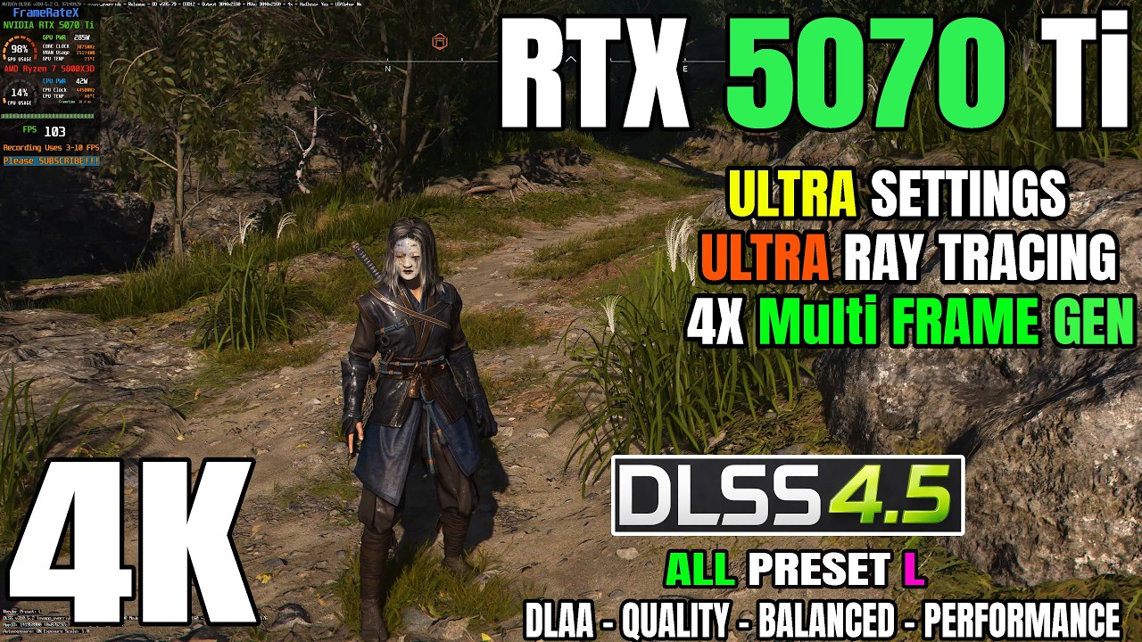 RTX 5070 Ti - Assassin's Creed Shadows | 4K ULTRA Ray Tracing | DLSS 4. ...