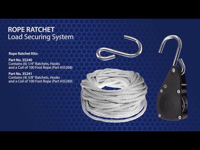 Rope Ratchet Load Securing System 