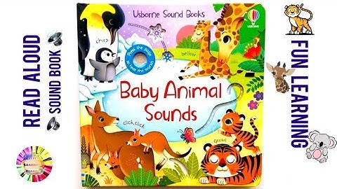 Animals and Their Babies Sounds|Usborne Read Aloud Sound Book For Children & Toddlers | Fun Learning