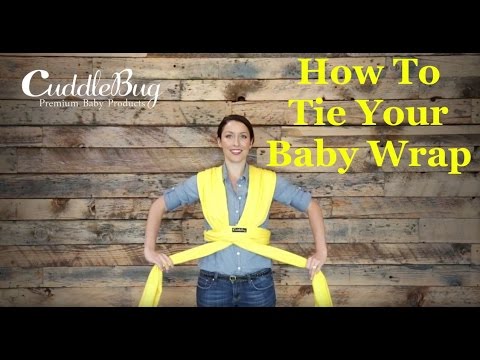 How to Tie a Baby Wrap Carrier/ Sling Carrier - CuddleBug Instructions -  YouTube