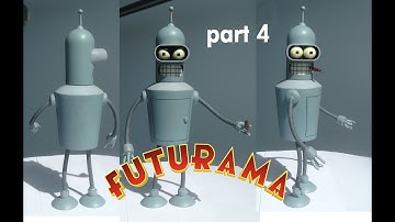 Bender from Futurama pt.4. Scratchbuilt - trash bashed robot. Building Bender.