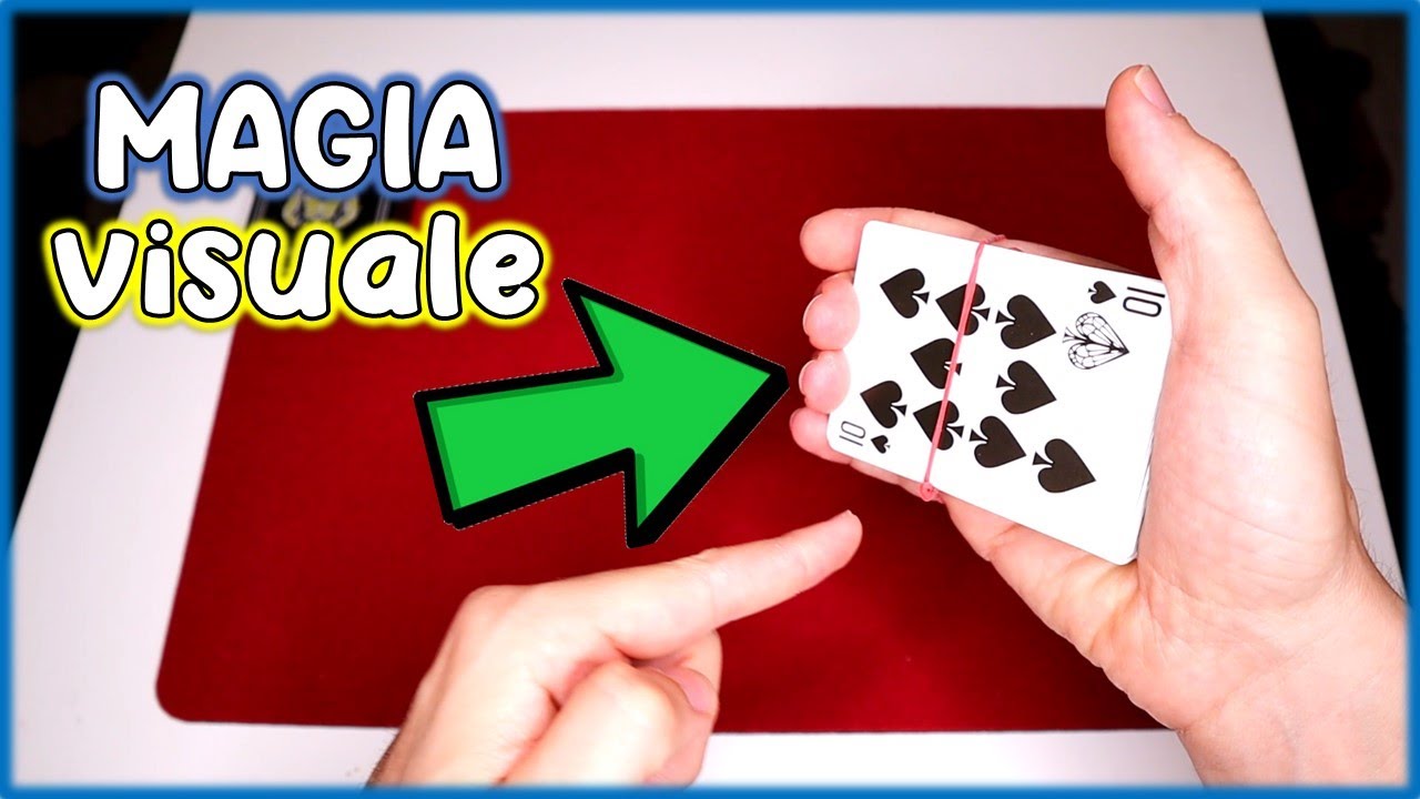 TUTORIAL MAGIA SUPER VISUALE CON ELASTICO E UN MAZZO DI CARTE!
