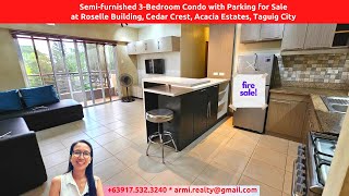 [SOLD] 3-Bedroom (R201) with Parking for Sale in Cedar Crest near BGC Taguig