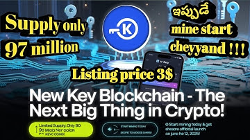 KEY Mining App Update in Telugu part2 | How To Swap To $KEY Token Full Process | KEY Price Update