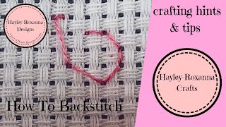 How To Backstitch (Cross Stitch Video 6)