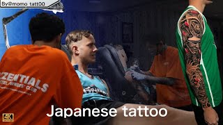 Japanese tattoo Full hand|| Artist By momo_tatt00