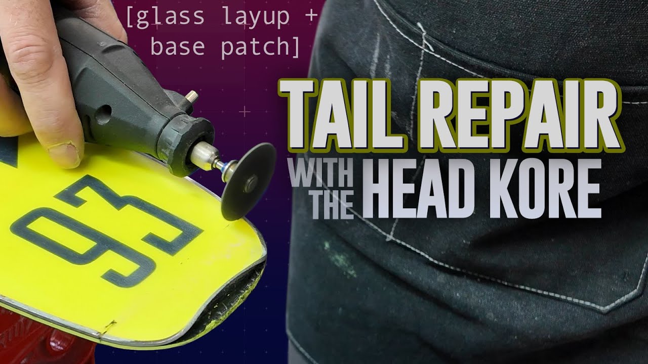 Fixing a Damaged Tail on the Head Kore | Technical Ski Repair