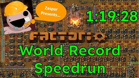 Factorio Any% [Former] World Record in 1:19:28