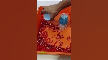 Reverse ◀️ Video. Pearls & Beads. #shorts #asmr #pearl #beads #satisfying #oddlysatisfying #button