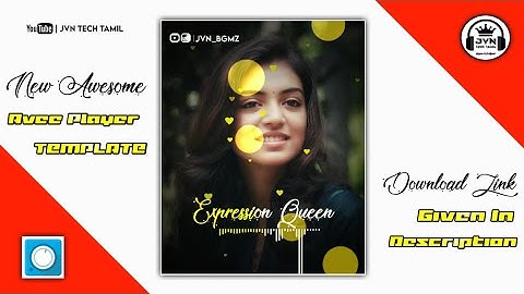 New Instagram Trending Avee Player Template Editing Tutorial | Avee Player Tutorial Tamil | JVN TECH