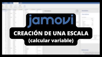 04 | Tutorial JAMOVI 2023 | Creación de una escala (calcular variable)