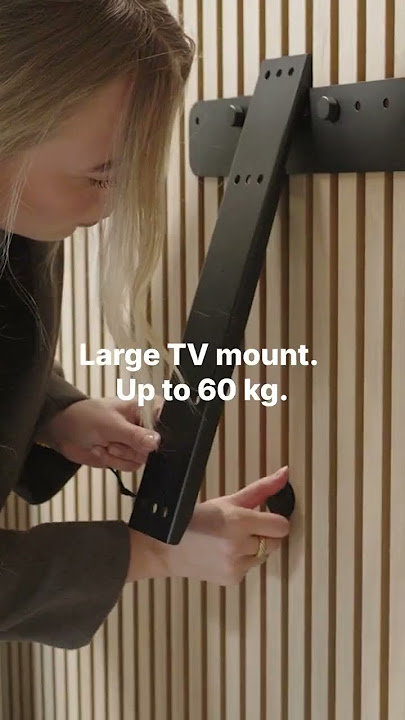 Mounting a TV on acoustic panels? 📺⁠ Our WoodUpp TV Mount lets you style your space without