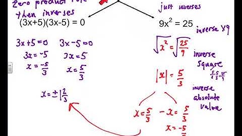 zero product rule to solve factorable quadratic equations
