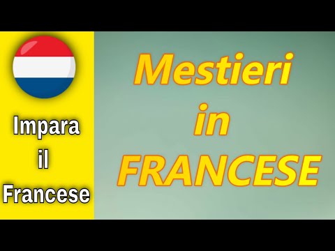 i Mestieri in FRANCESE - Impara i vocaboli in Francese