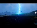 Lightning Weather at my village in LEGO Fortnite