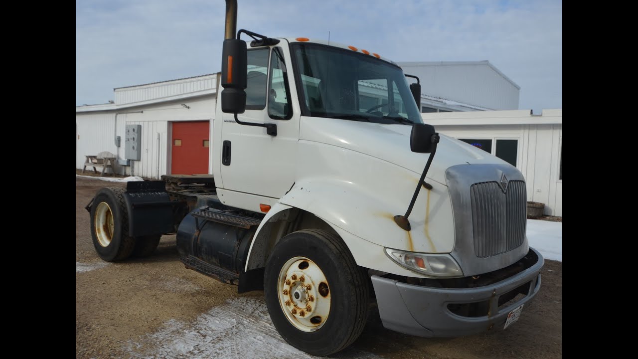 2005 International 8600 Single Axle Semi Tractor YouTube