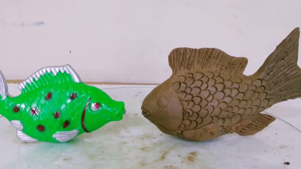 Membuat Ikan Mas Dari Tanah Liat Karya Seni Tanah Liat Untuk Anak Anak Youtube