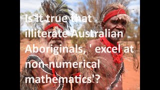 The Australian National University introduces ‘indigenous mathematics’ by the use of smoke signals…