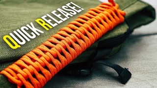 Deploys In SECONDS! Quick Release Paracord Handle Wrap TUTORIAL