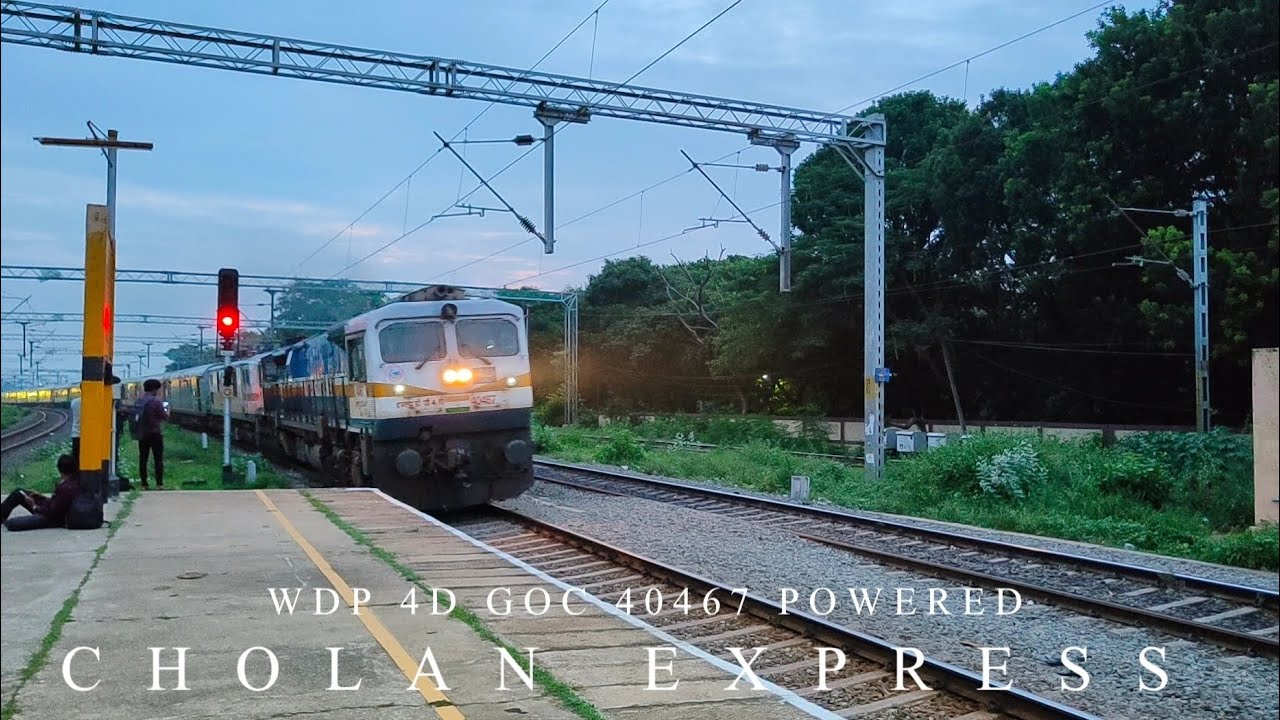 RARE GEM 💎 DIESEL POWERED CHOLAN EXPRESS HUMMING ALONG THE WAY TOWARDS ...