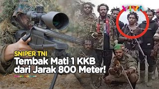 Bak Film Action, Sniper Tembak KKB dari Jarak 800 Meter!