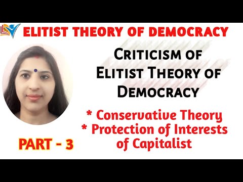 write a critical essay on the elitist theory of democracy