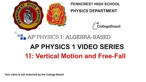 AP Physics 1 1I kinematics vertical and free fall
