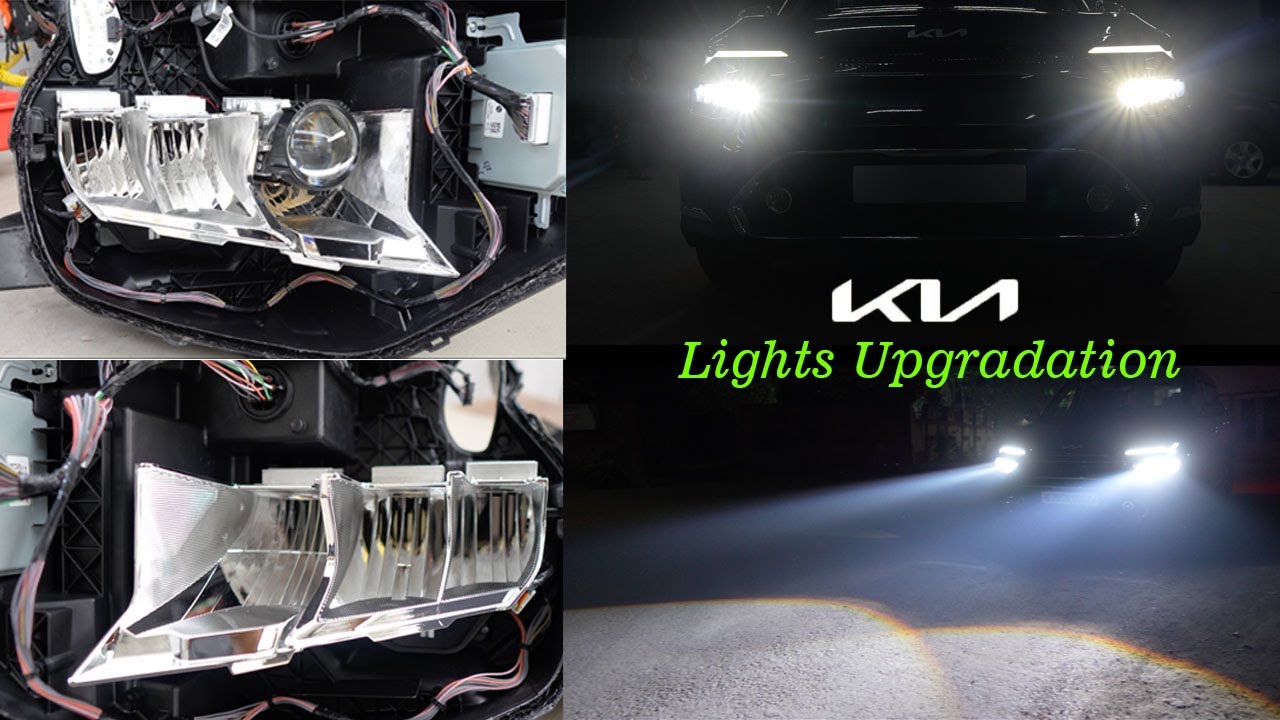 KIA CARENS BASE MODEL HEADLAMP UPGRADED WITH LED DAY TIME
