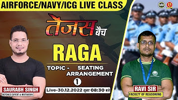 Join Reasoning ( Sitting Arrangement ) Live Class for Agniveer Airforce X /Y Group Exam - MKC