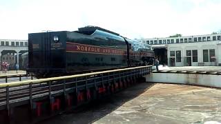 Norfolk And Western 611 Going Into The Roundhouse Spencer Nc