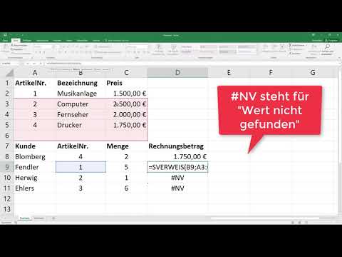 Video: Wie verweisen Sie in Excel auf ein Arbeitsblatt anhand der Indexnummer anstelle des Namens?