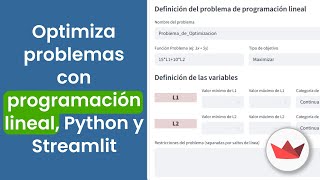 Make your own easy linear programming app with #Python, #PuLP, and #Streamlit