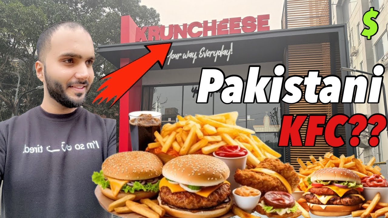 KRUNCHEESE HUSSAIN CHOWK: BEST BURGER & PIZZA IN GULBERG LAHORE? KFC ALTERNATIVE!