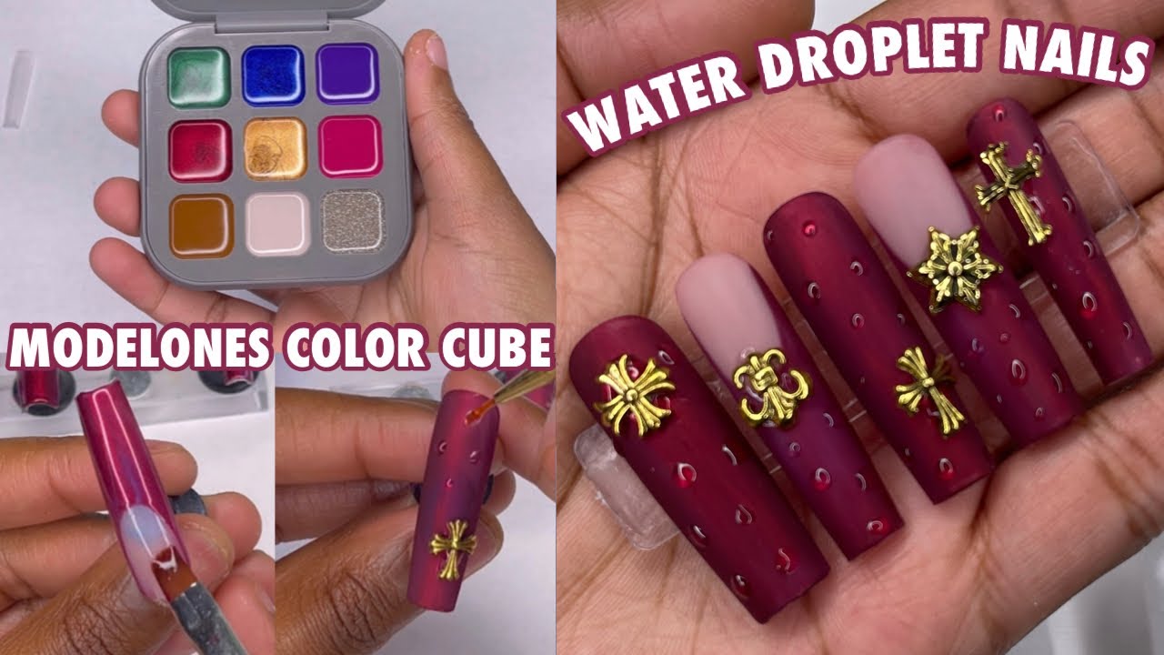 testing out MODELONES COLOR CUBES!! Apres Dupe Soft Gel Irregular Nail Art  DIY - YouTube