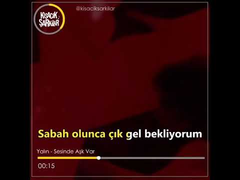 Sesinde aşk var