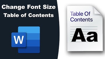 How to change font size in table of contents word 2016 windows