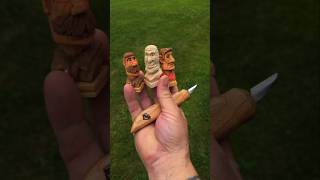 New Tutorial Up, Caricature Busts, Knife Only-Beginner Friendly! #woodcarving #whittling #caricature